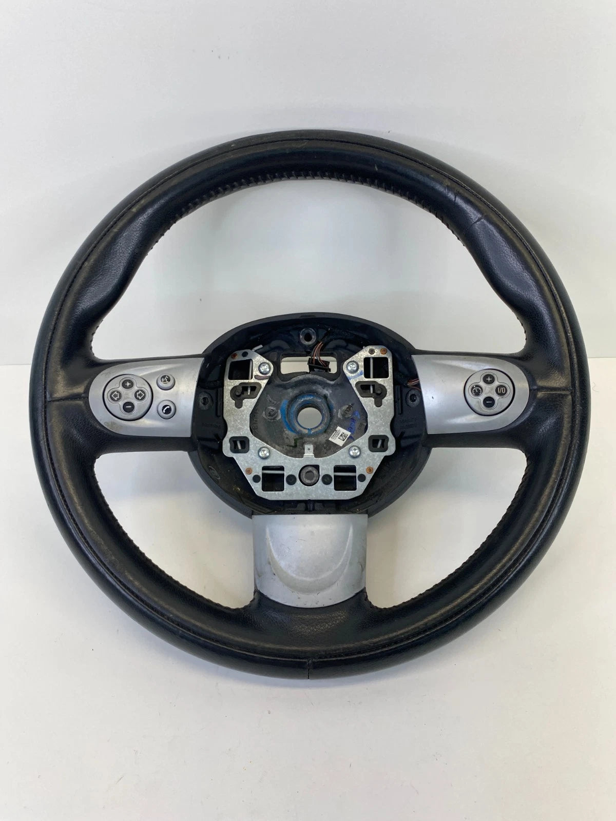 07-13 MINI COOPER STEERING WHEEL BLACK LEATHER WITH MULTIFUNCTION CONTROLS OEM