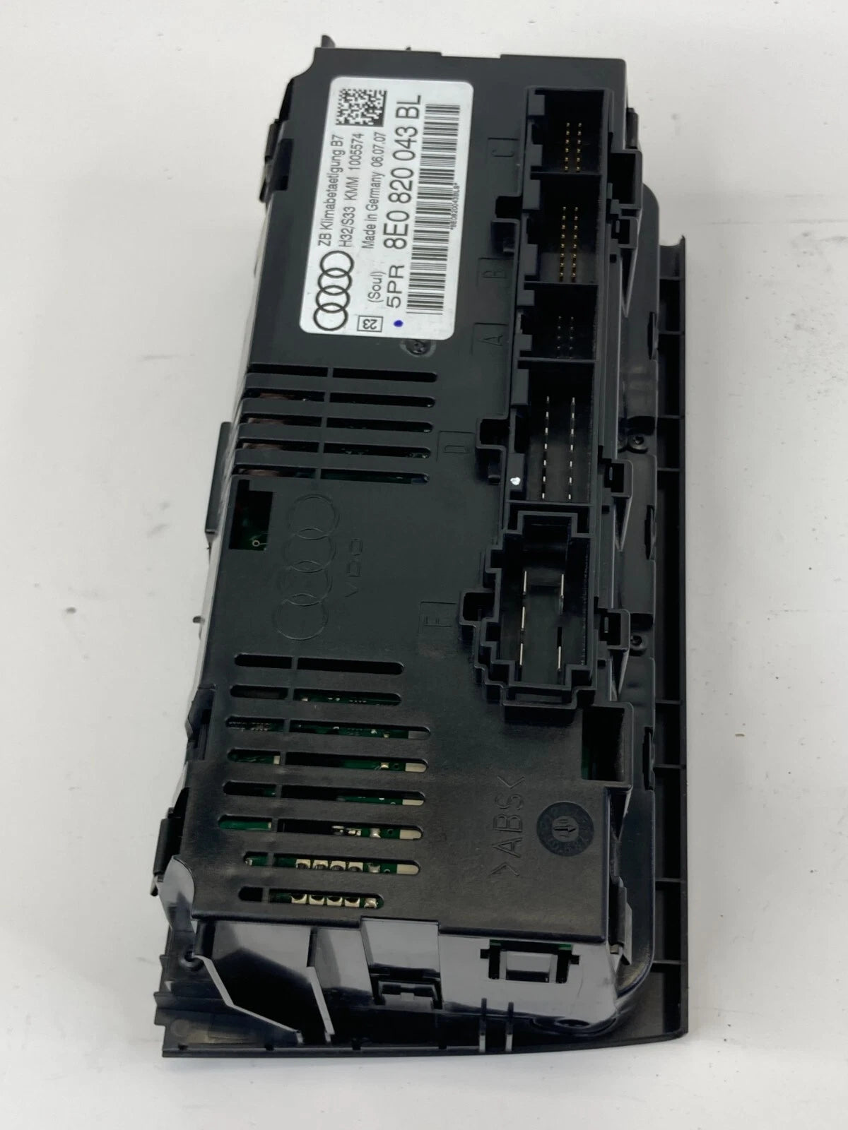 05-08 AUDI A4 DASH AC HEATER CLIMATE CONTROL TEMPERATURE SWITCH 8E0820043BL OEM