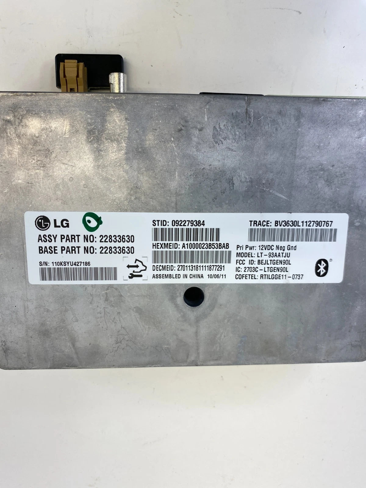 2012-2015 CHEVROLET SONIC ONSTAR BLUETOOTH CONTROL MODULE 22833630 OEM