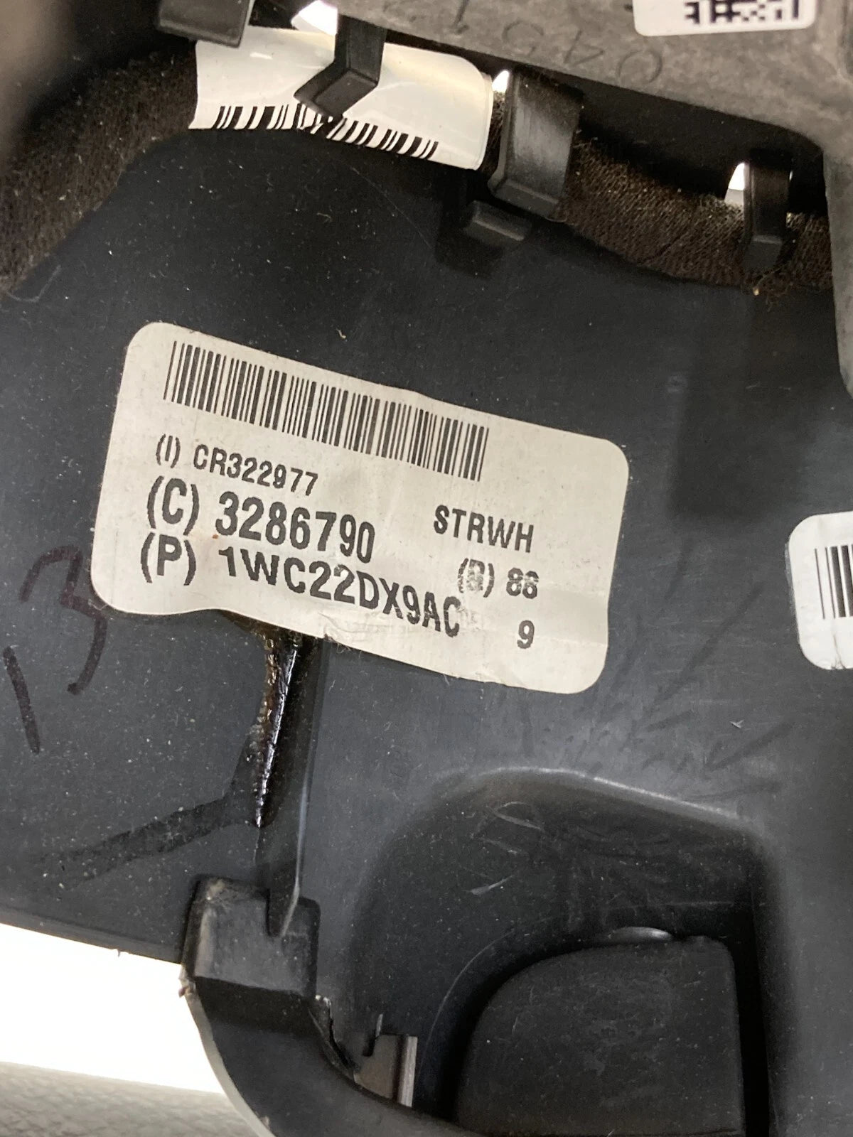 2012-2015 RAM CARGO VAN C/V GRAND CARAVAN STEERING WHEEL 1WC22DX9AC OEM