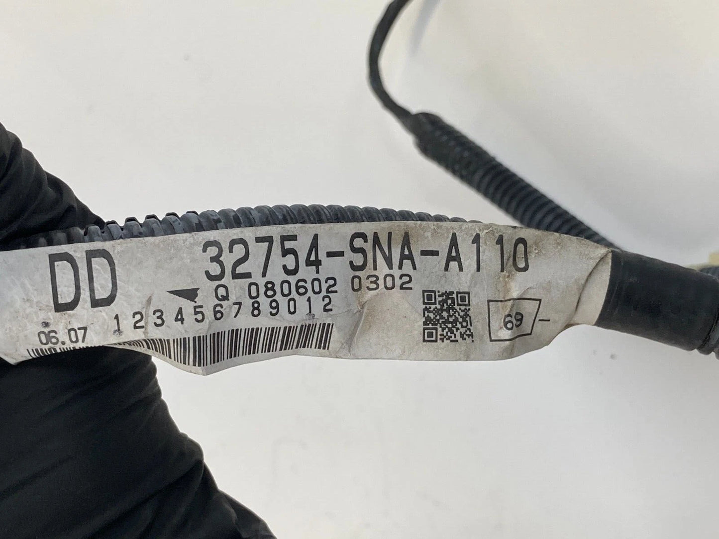 2006-2011 HONDA CIVIC REAR LEFT DRIVER DOOR HARNESS WIRE WIRING 32754-SNA-A110
