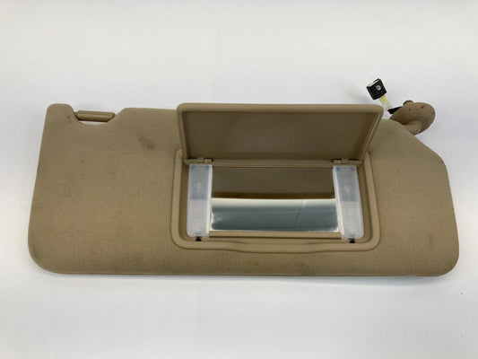 08-10 HONDA ACCORD PASSENGER RIGHT SUN VISOR SUNVISOR W/ LIGHTS CLOTH IVORY OEM
