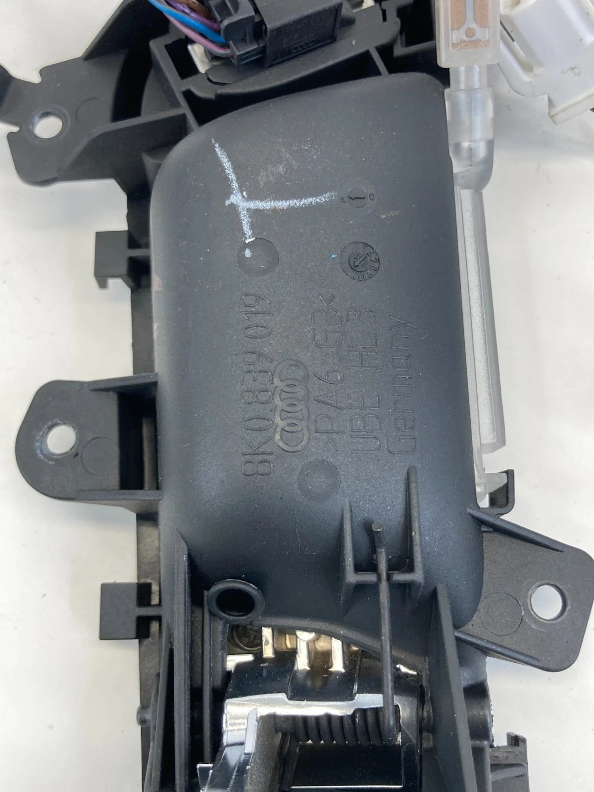 2009-2016 AUDI A4 QUATTRO REAR LEFT SIDE INTERIOR DOOR HANDLE W LOCK SWITCH OEM