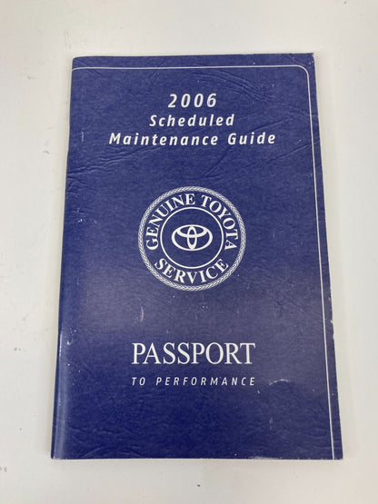 2006 Toyota Sienna Owners Warranty Information Manual Book Guide Set OEM