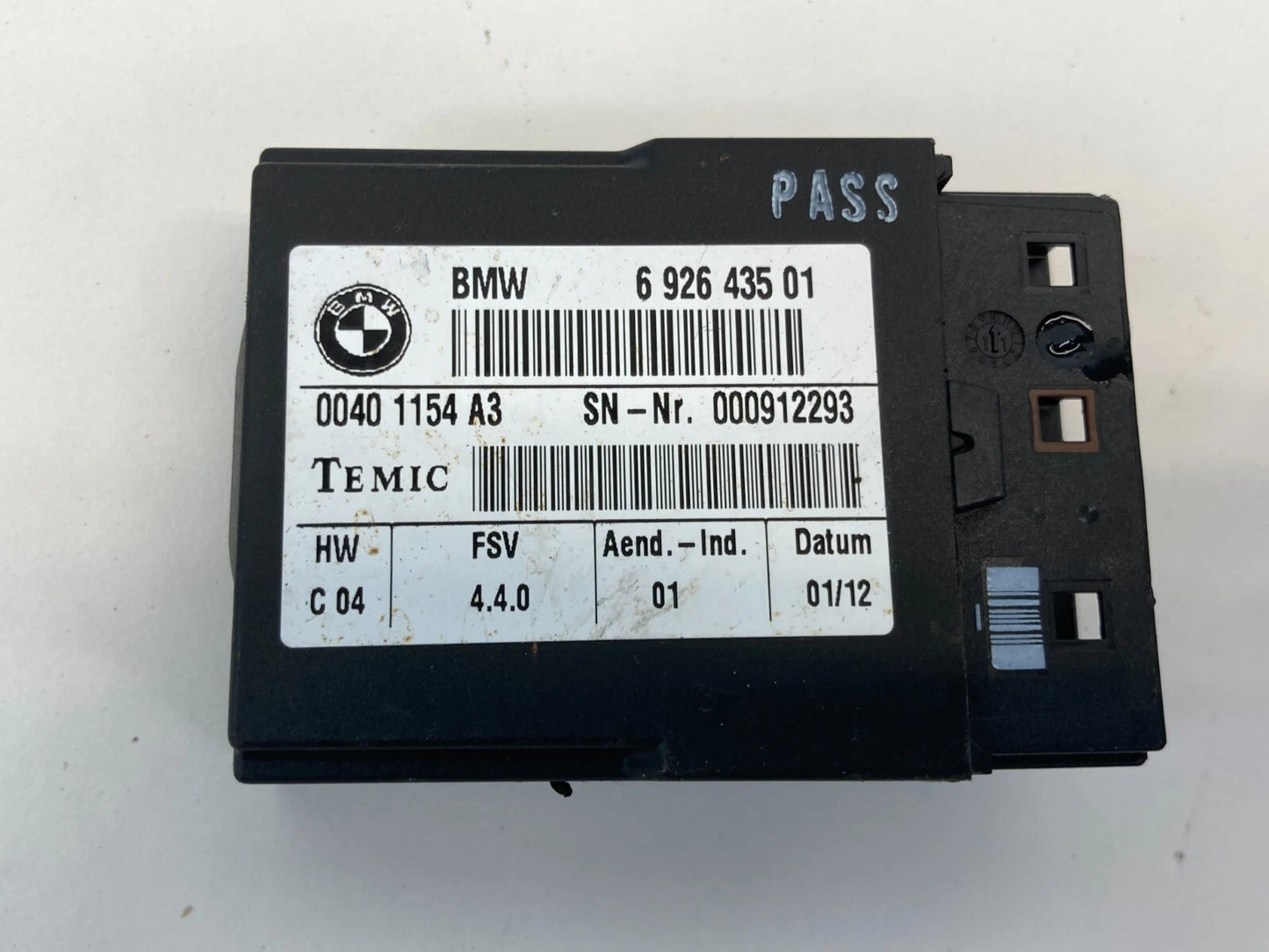 2007-2013 MINI COOPER FRONT SIDE SEAT COMPUTER CONTROL MODULE UNIT 6-926-435-01