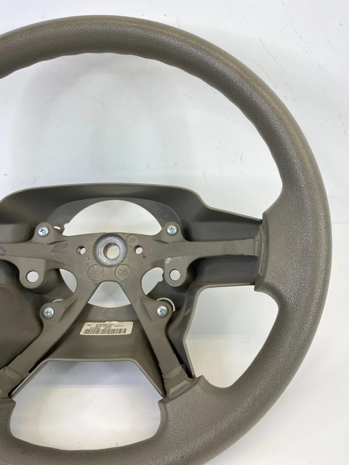 2005 2006 2007 JEEP GRAND CHEROKEE LEFT STEERING WHEEL KHAKI MED 5HM76ZJ3AC