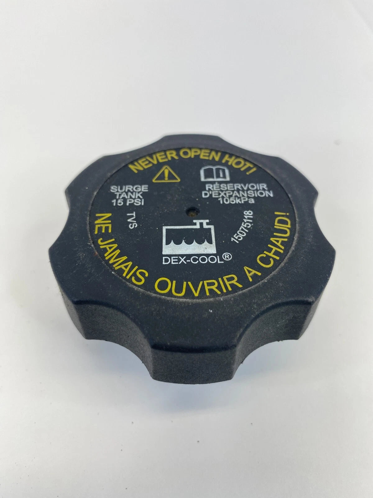 05-17 CHEVROLET EQUINOX 2.4L RADIATOR COOLANT RESERVOIR CAP 15075118 OEM