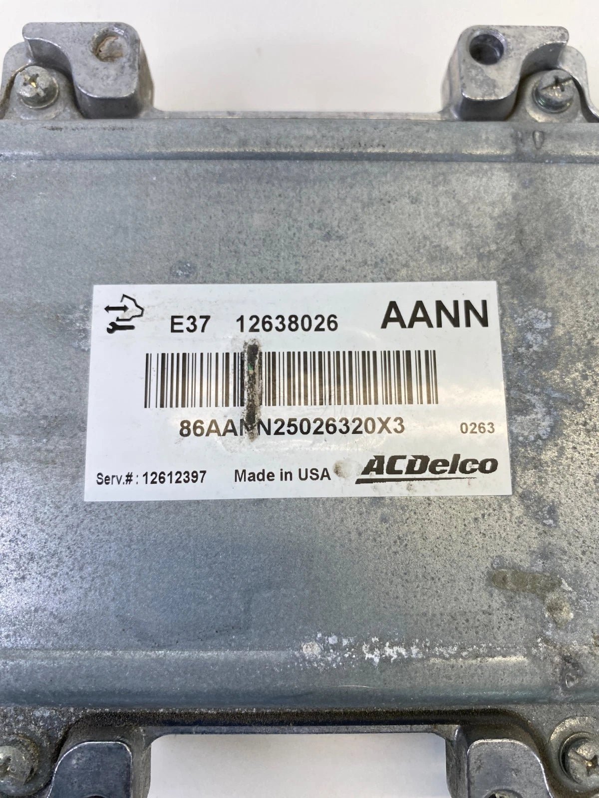 2007-2012 CHEVROLET MALIBU 2.4L AT ENGINE COMPUTER CONTROL MODULE ECM 12612397