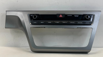 2015-2017 HYUNDAI SONATA CENTER DASH RADIO AUDIO CONTROL HAZARD PANEL BEZEL OEM
