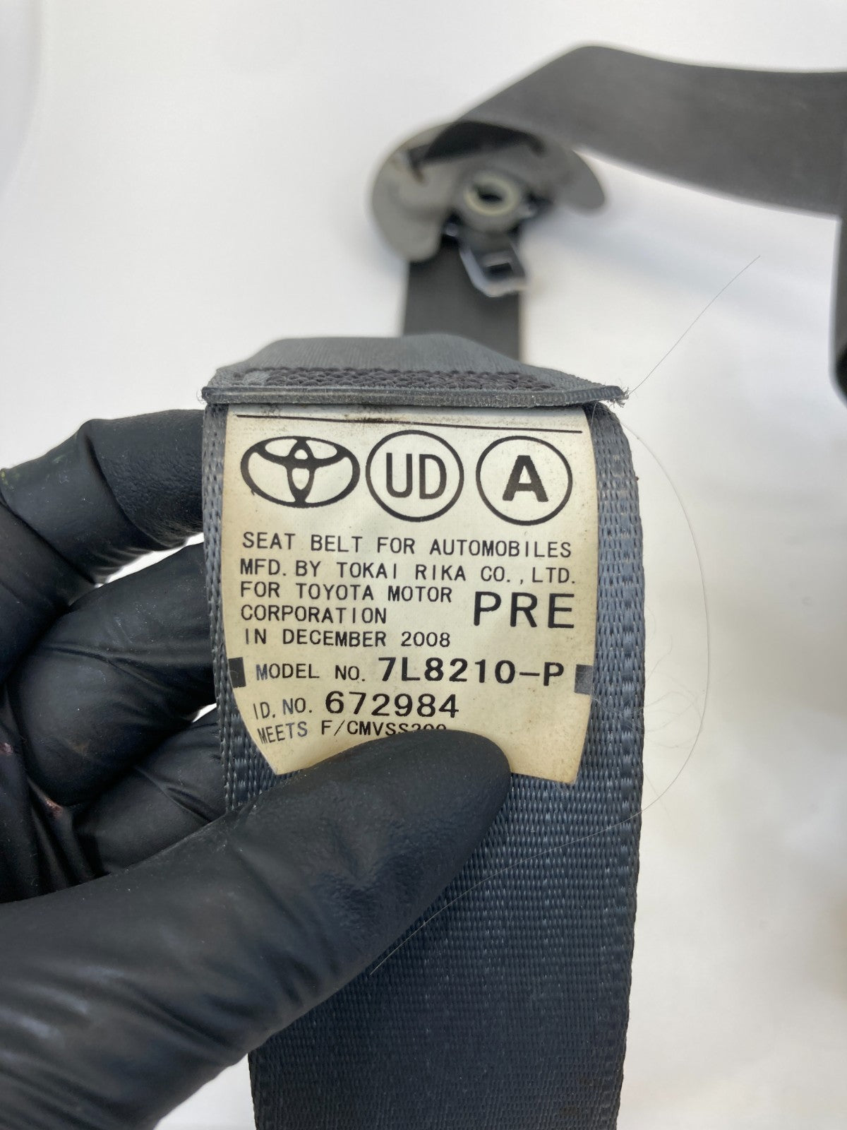 04-09 Toyota Prius Front Left Driver Side Seat Belt Retractor 7L8210-P OEM