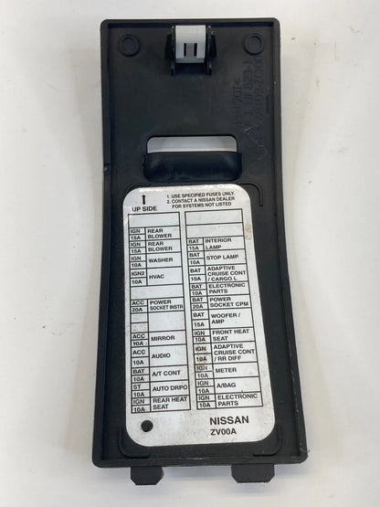 2008-2010 INFINITI QX56 DASH FUSE BOX COVER TRIM GLOVE BOX 68102-ZQ00 OEM
