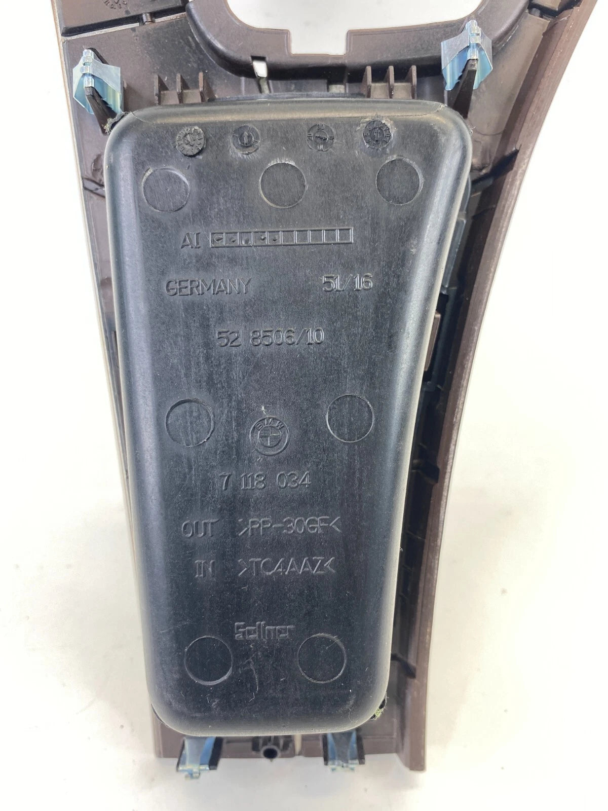 2007-2012 BMW 328I A/ T FRONT CENTER CONSOLE SHIFT SHIFTER MOLDING BEZEL TRIM