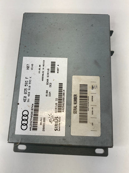 06 07 08 09 10 11 Audi A6 Satellite Radio Receiver Control Module 4E0035593F