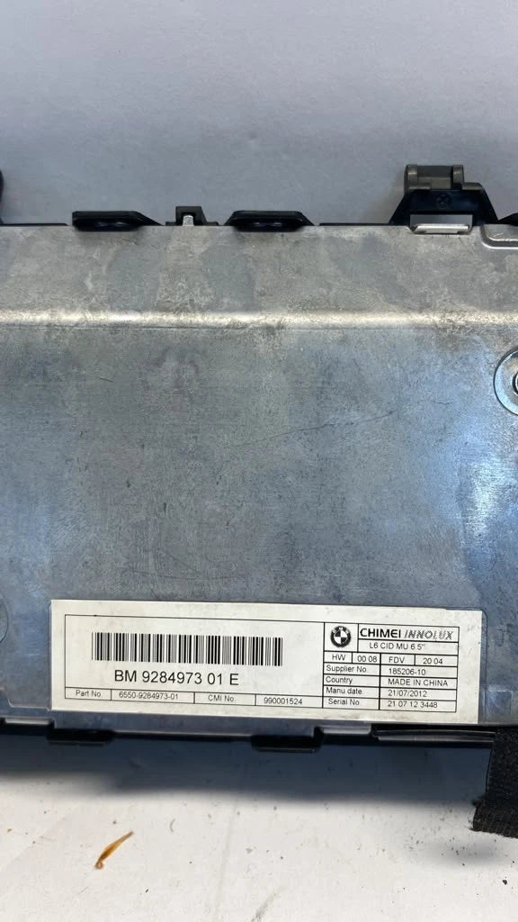 2012-2016 BMW 528I F10 6.5" CENTRAL DISPLAY SCREEN MONITOR OEM 9284973