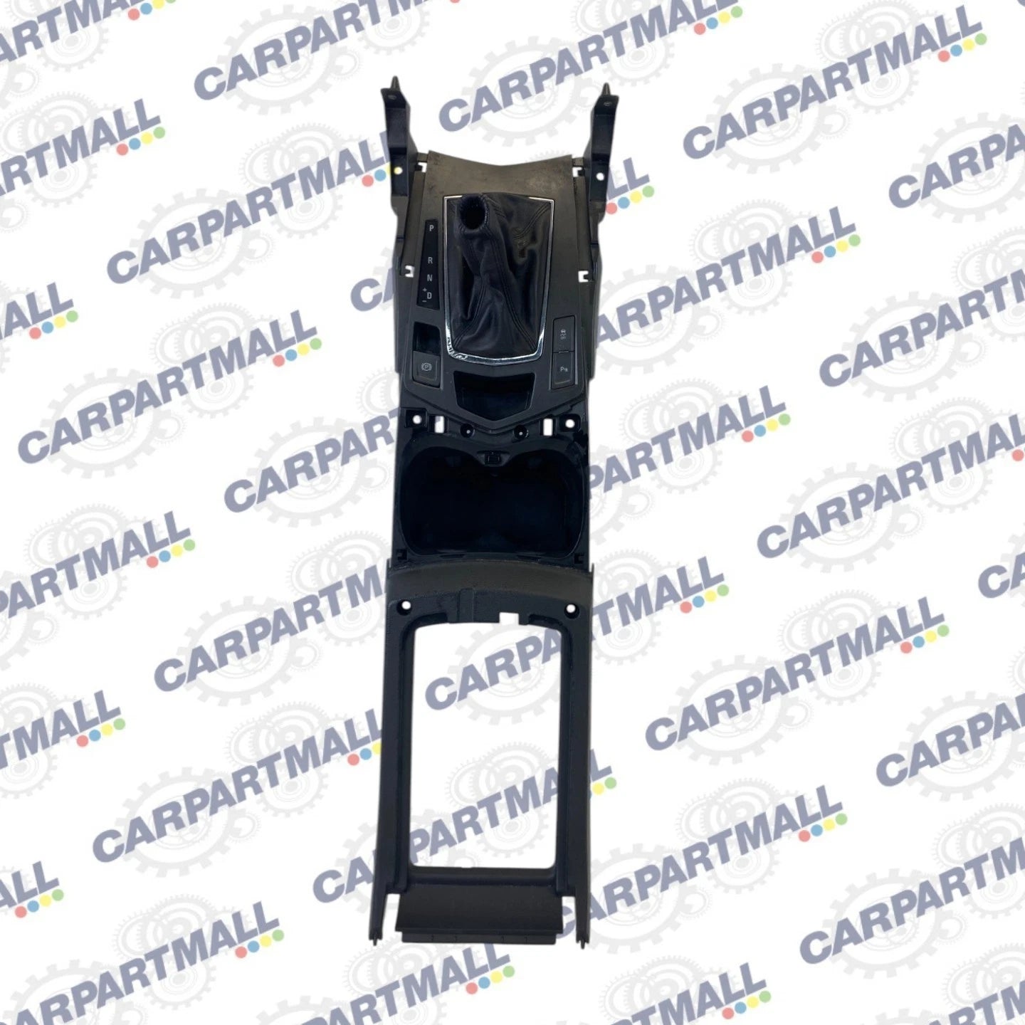 10-12 CADILLAC SRX CENTER CONSOLE UPPER TRIM SHIFTER BOOT BEZEL & CUP HOLDER OEM