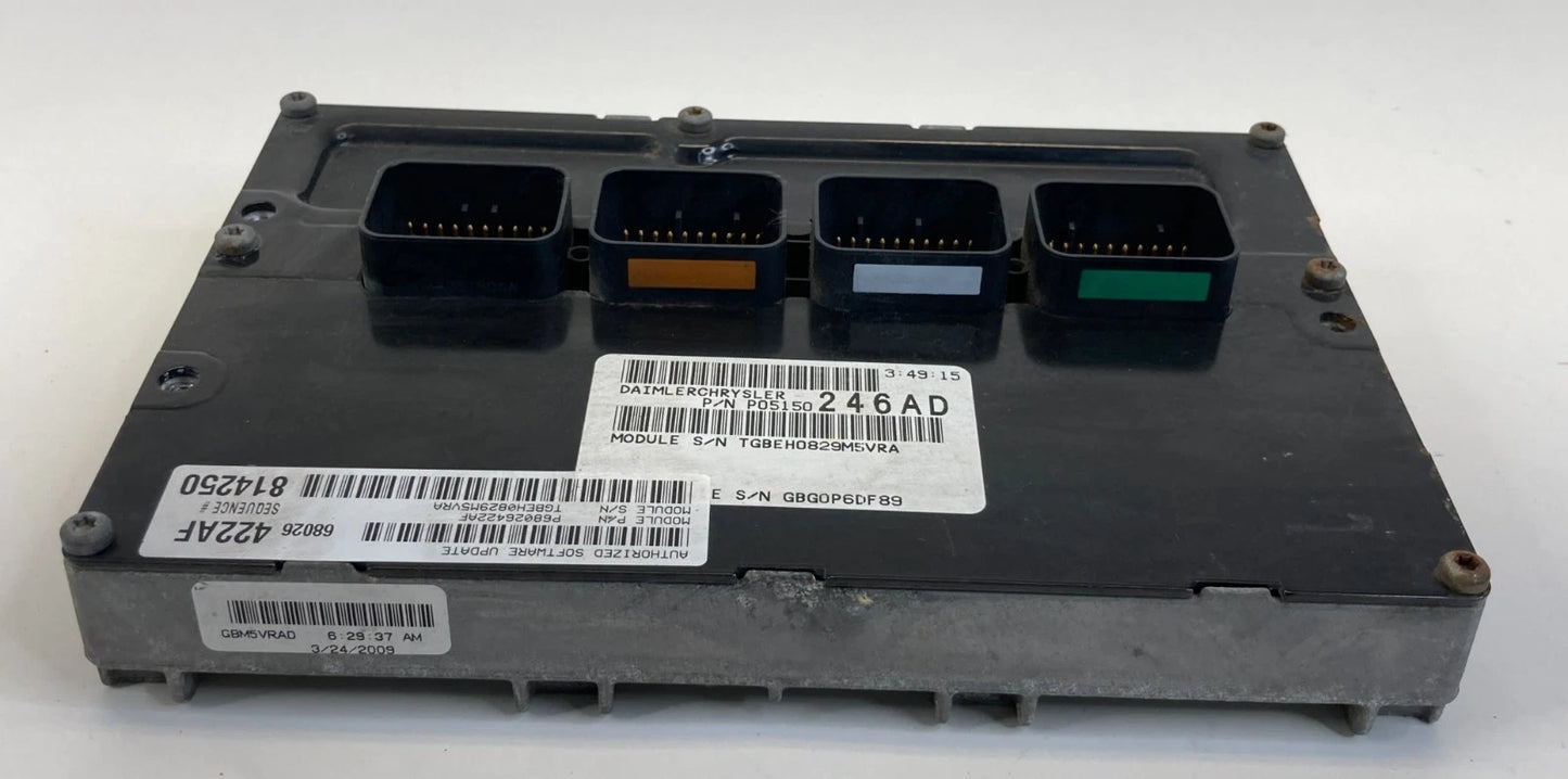 08-10 CHRYSLER 300 POWERTRAIN CONTROL MODULE ENGINE COMPUTER PCM 68026422AF OEM