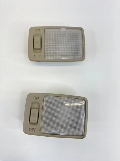 02 03-06 Lexus ES300 ES330 Front RH LH Roof Sun Visor Vanity Light Lamp Set Pair