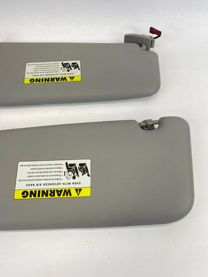 2008 BMW 535XI SUNVISOR SUN VISOR SHADE LEFT & RIGHT PAIR SET W / MIRROR OEM