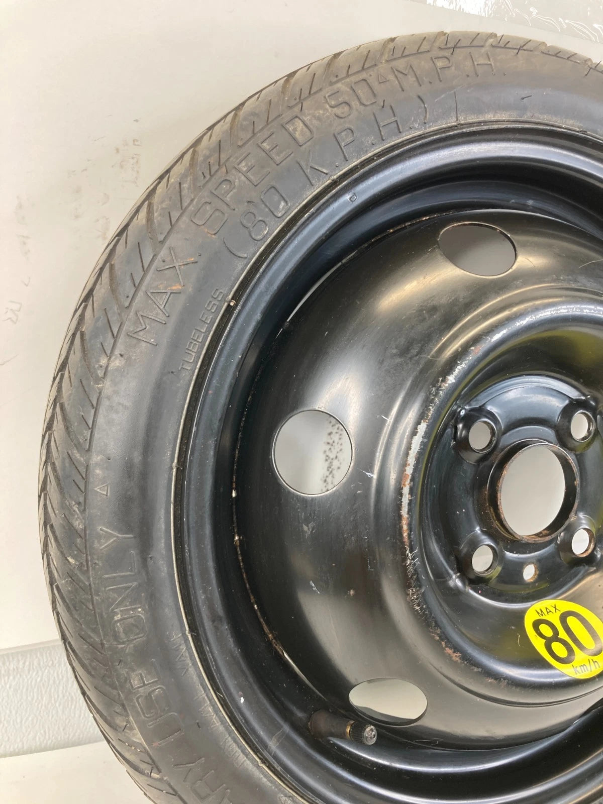 06-11 HYUNDAI ACCENT EMERGENCY SPARE TIRE WHEEL RIM COMPACT DONUT T115/70D15 R15