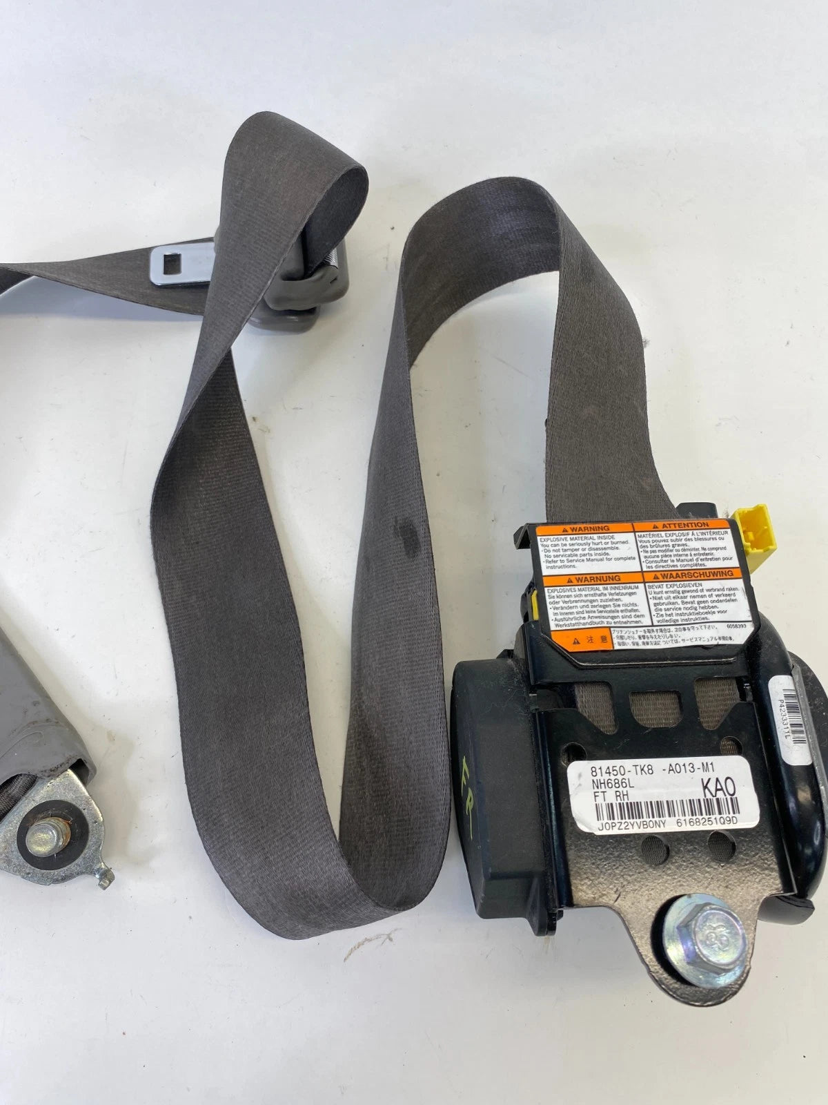 2011-2017 HONDA ODYSSEY FRONT RIGHT PASSENGER SEAT BELT RETRACTOR 81450-TK8-A013