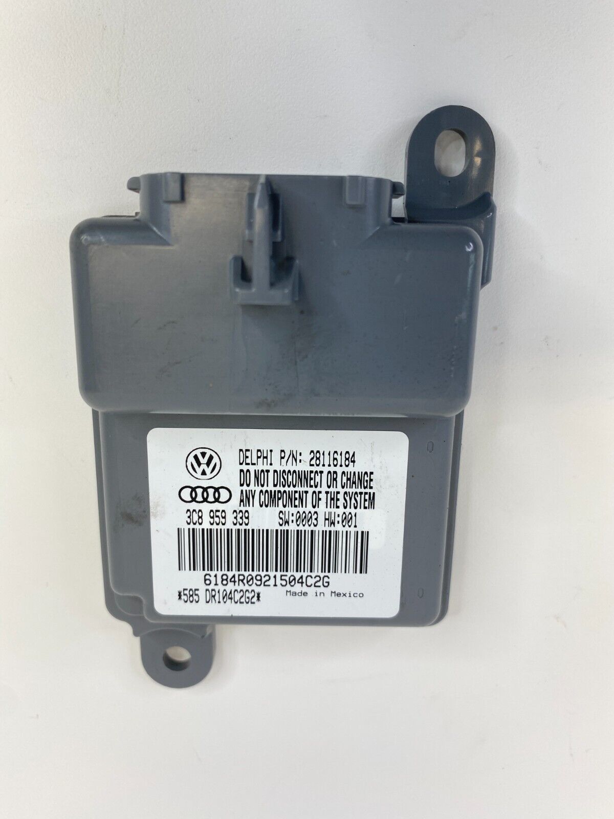 2009-2011 Volkswagen CC Front Right Seat Occupant Detection Sensor Module