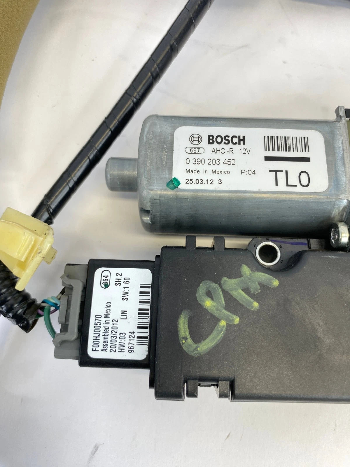 09-14 ACURA TSX SUNROOF MOTOR ASSEMBLY ROOF DRIVE UNIT BOSCH OEM 0390203452