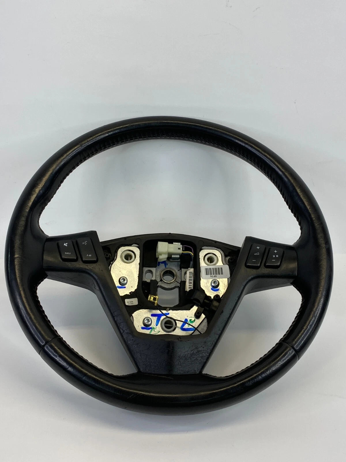 04 05 06 07 CADILLAC SRX BASE STEERING WHEEL W/ AUDIO STEREO CONTROLS LEATHER