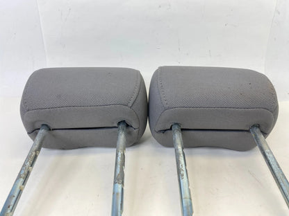 04 05 FORD F-150 REAR CLOTH LEFT & RIGHT SEAT HEADREST HEAD REST SET FLINT OEM
