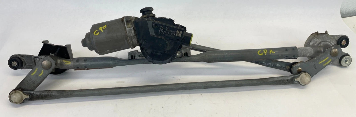 2009-2015 TOYOTA VENZA FRONT WINDSHIELD WIPER MOTOR & LINKAGE OEM 85110-0T010