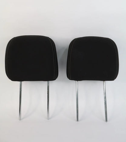 2012 2013 KIA SOUL FRONT HEADREST PAIR BLACK CLOTH DRIVER PASSENGER OEM