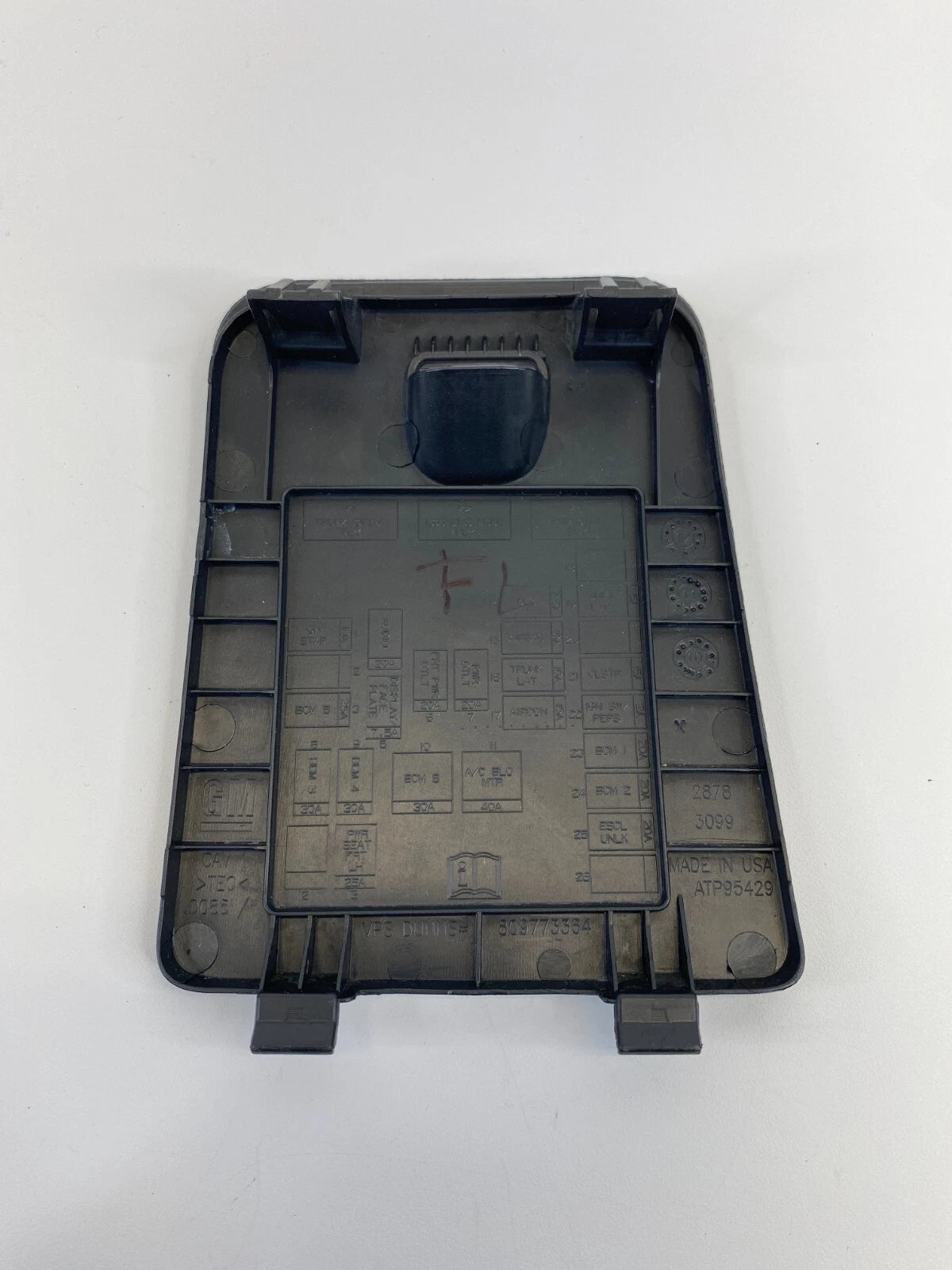 11-16 CHEVROLET CRUZE INTERIOR FUSE BOX COVER DRIVER SIDE LOWER DASH 809773364
