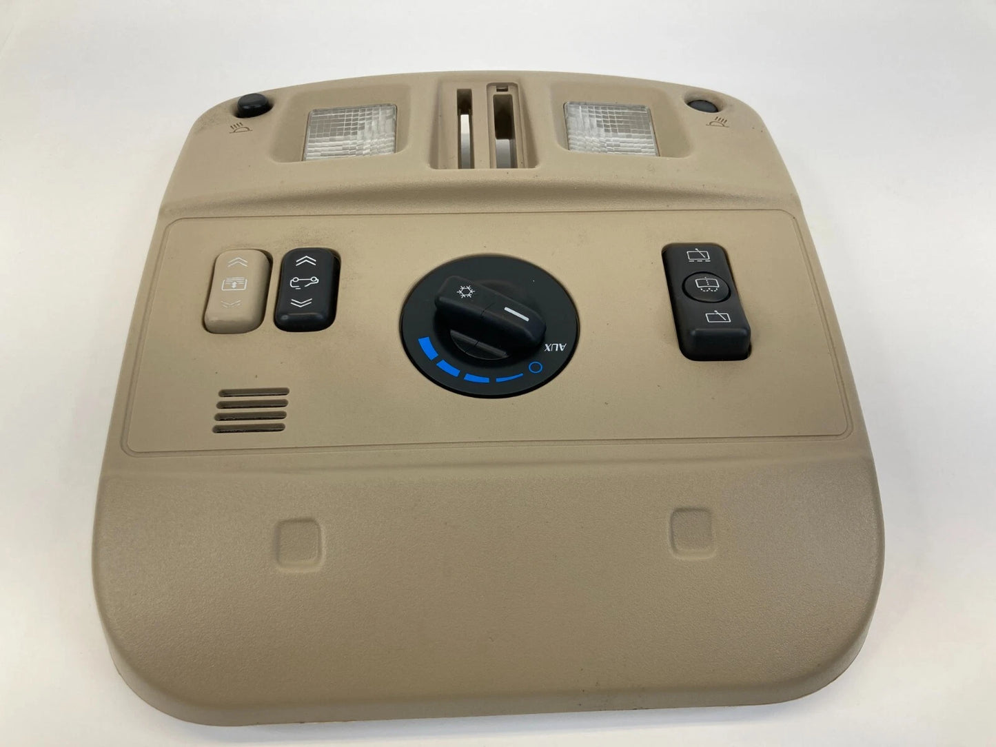 2006-2009 CADILLAC SRX OVERHEAD CONSOLE MAP LIGHT SUNROOF AC SWITCH TAN OEM