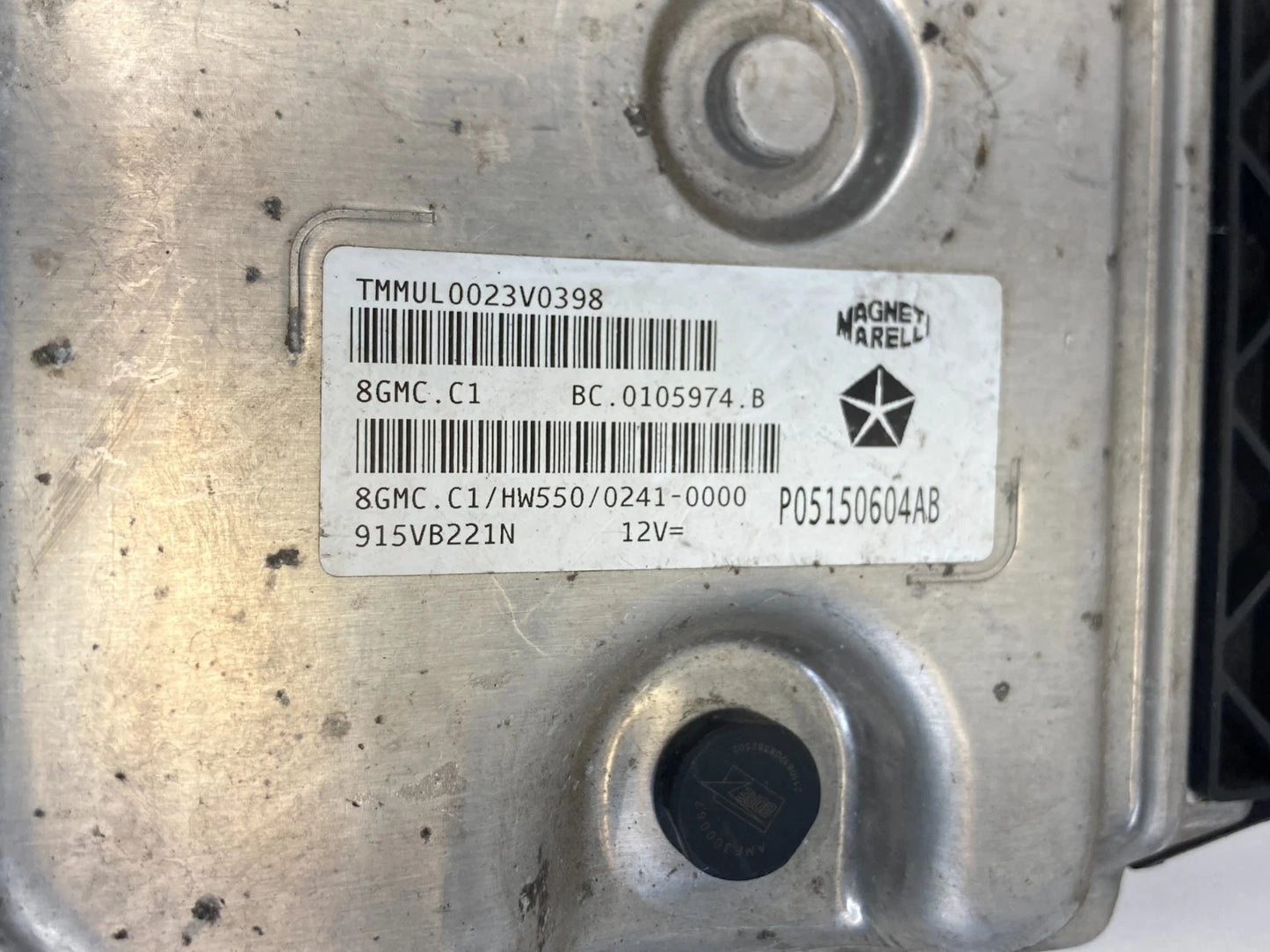 12 13 Fiat 500 1.4L L4 A/T ENGINE COMPUTER CONTROL MODULE ECM ECU PCM 05150604AB