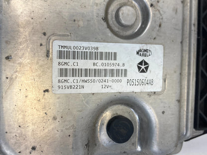 12 13 Fiat 500 1.4L L4 A/T ENGINE COMPUTER CONTROL MODULE ECM ECU PCM 05150604AB