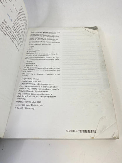 2012 MERCEDES-BENZ GLK350 OWNERS MANUAL SET WITH CASE COVER OEM