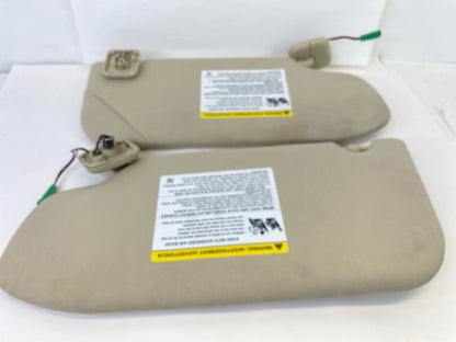 2013-2019 FORD TAURUS DRIVER & PASSENGER SUNVISOR SET W/ILLUMINATED MIRROR OEM