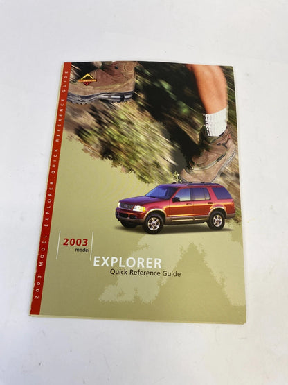 2003 FORD EXPLORER OWNERS MANUAL WARRANTY MAINTENANCE BOOK W/ CASE OEM