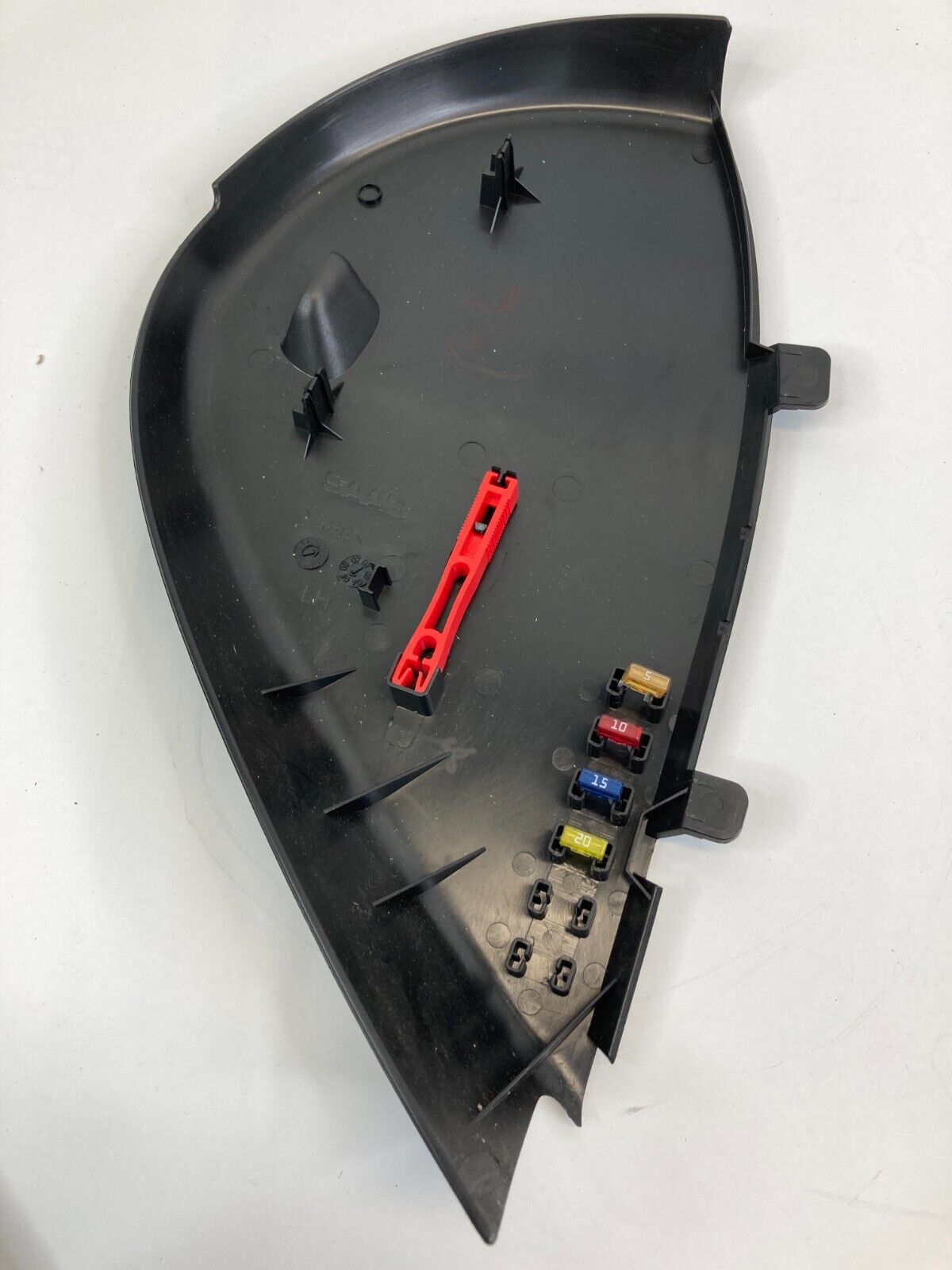 03-11 Saab 9-3 93 Sedan Dash Left Driver Side Fuse Box End Cap Cover Trim Bezel