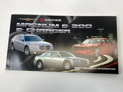 2007 Chrysler 300 Magnum Charger Owner's Manual Guide Information w/ Case OEM