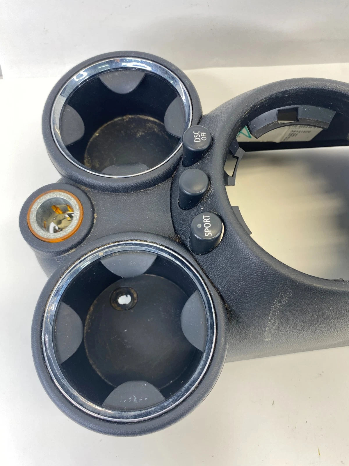 2007-2015 MINI COOPER CENTER CONSOLE CUPHOLDER SWITCH BEZEL TRIM 51162752927 OEM