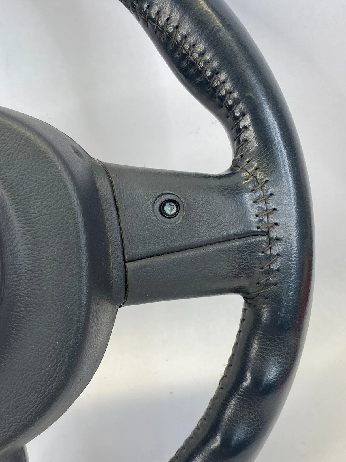 2005-2008 MINI COOPER DRIVER SIDE STEERING WHEEL LEATHER BLACK ASSY OEM