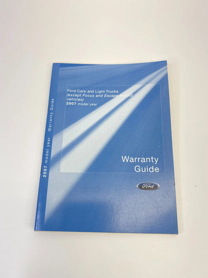 2007 FORD FUSION OWNERS MANUALS SET QUICK MAINTENANCE WARRANTY GUIDE OEM FACTORY
