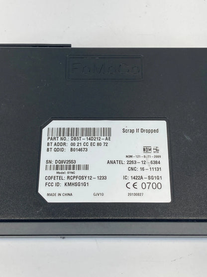13 14 FORD FOCUS COMMUNICATION VOICE RECOGNITION SYNC MODULE DB5T-14D212-AE OEM