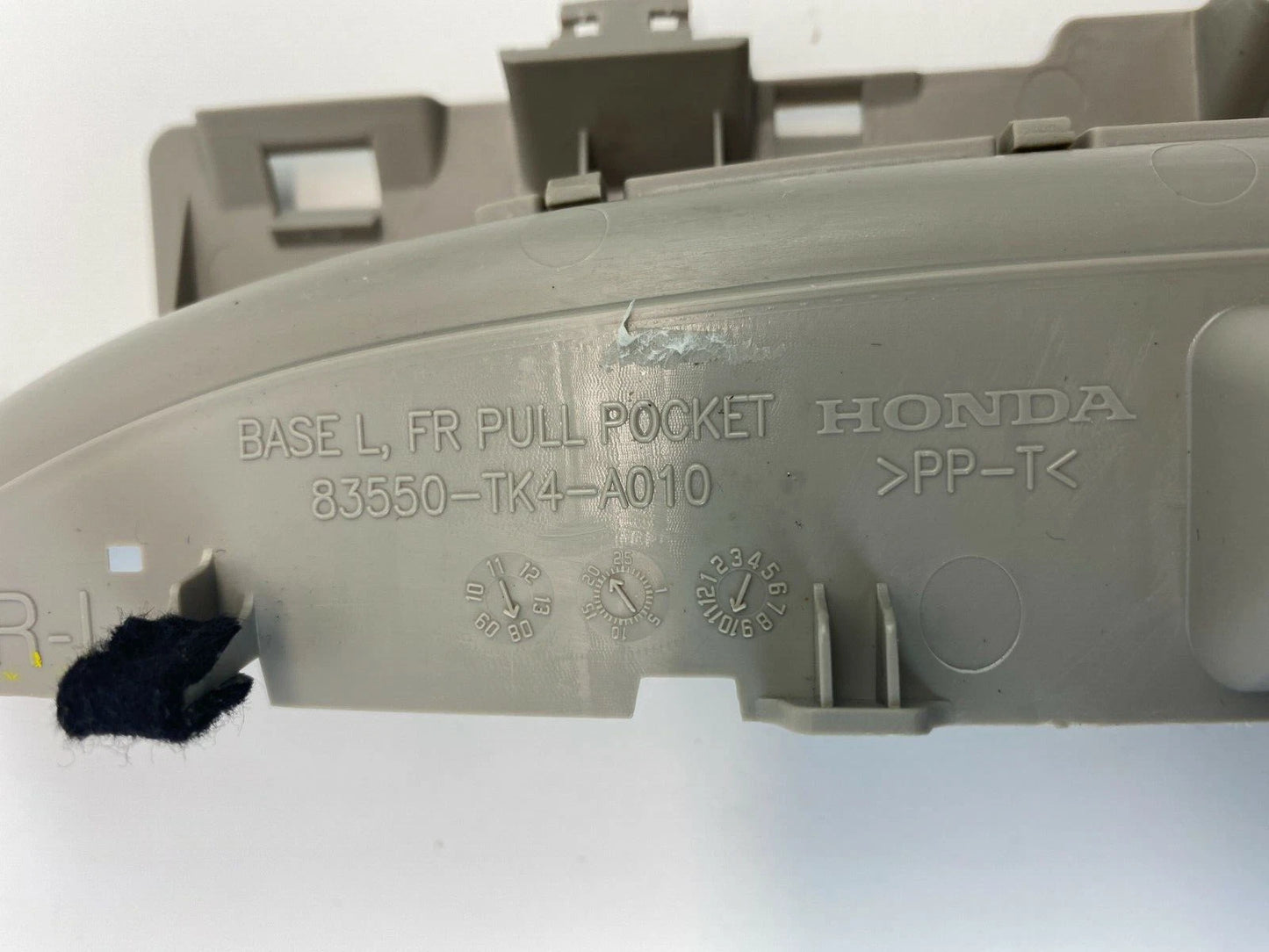 09-14 ACURA TL SEDAN FRONT LEFT INTERIOR DOOR PULL POCKET PANEL 83550-TK4-A010