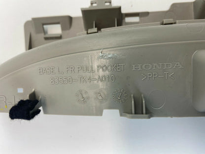 09-14 ACURA TL SEDAN FRONT LEFT INTERIOR DOOR PULL POCKET PANEL 83550-TK4-A010