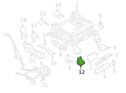 07-10 FORD EDGE FRONT RIGHT SIDE INNER POWER SEAT TRACK COVER 7T43-7866410-C OEM