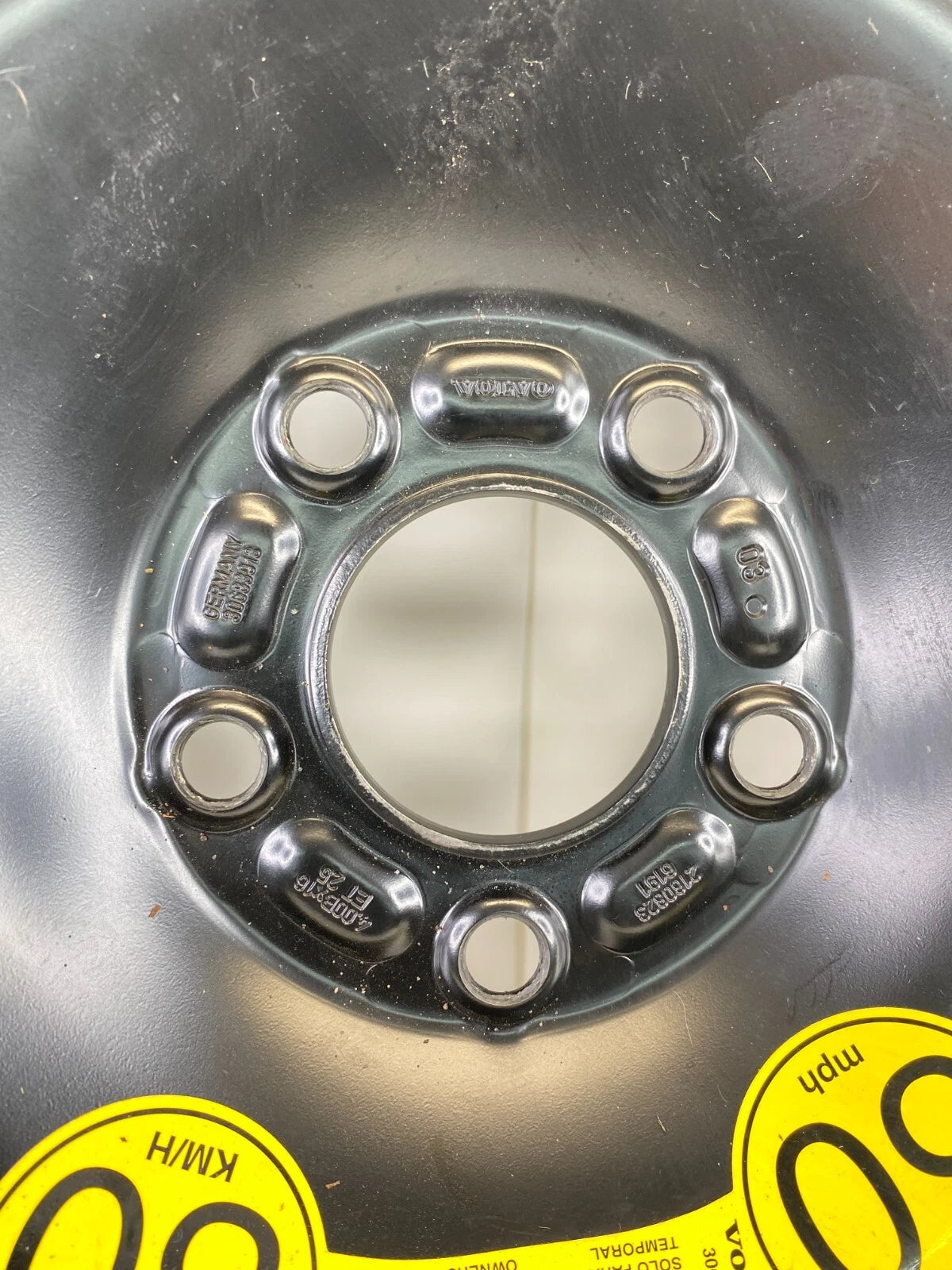 2004-2010 VOLVO S40 06-13 C70 08-13 C30 SPARE TIRE COMPAT DONUT T125/85R16 16"