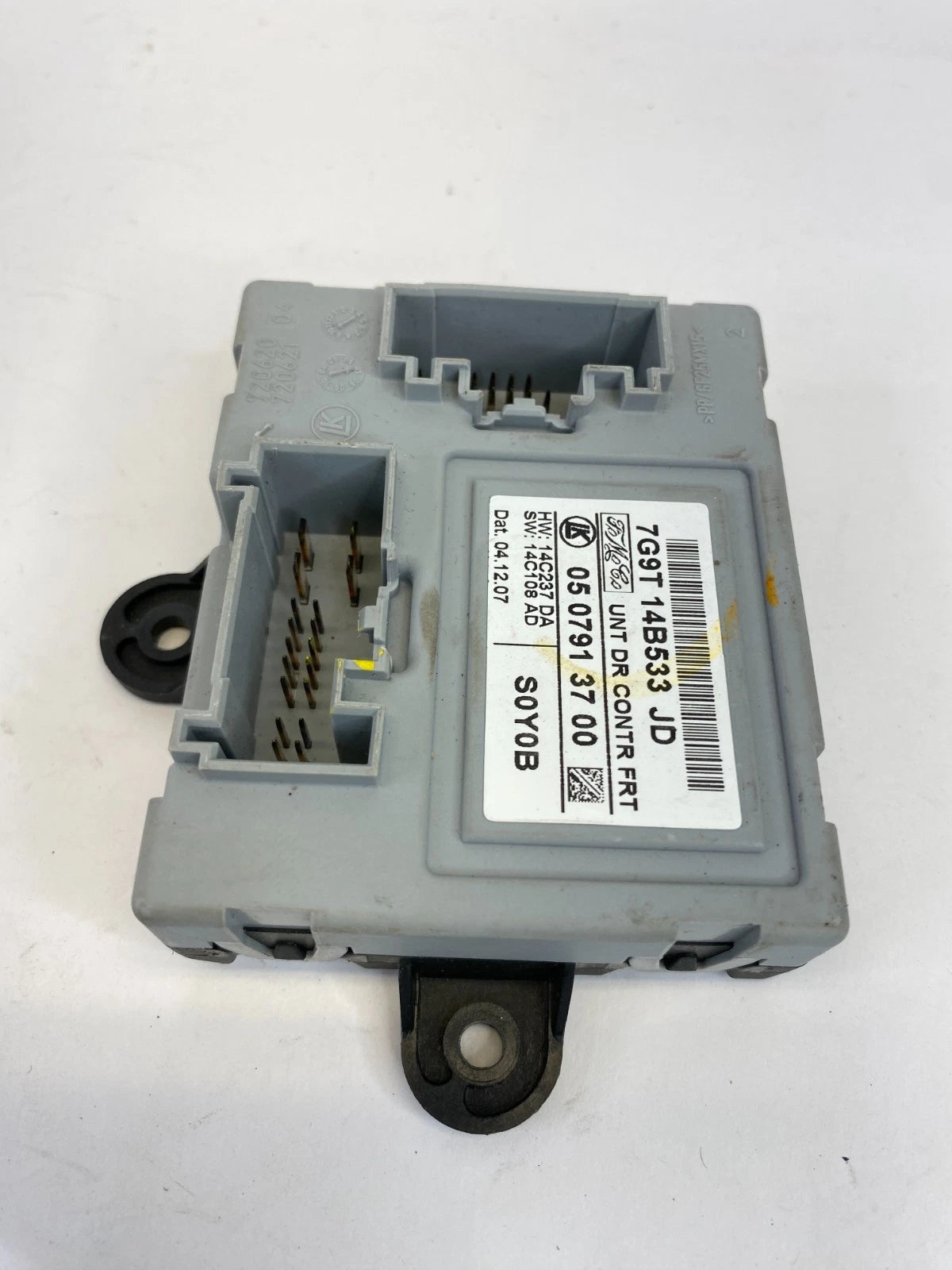 2009-2011 JAGUAR XF FRONT RIGHT SIDE DOOR CONTROL MODULE UNIT 7G9T14B533