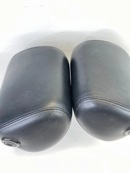 2001-2005 VW JETTA GOLF FRONT LH & RH SET HEADREST HEAD REST LEATHER BLACK OEM