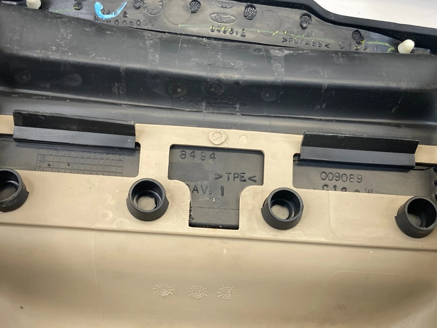 07-10 LINCOLN MKX DASH CLUSTER BEZEL W/ STEERING COLUMN COVER TRIM 7T43-3530-AC